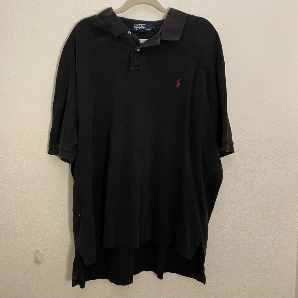 Polo by Ralph Lauren Black Men's Polo Shirt XXL
